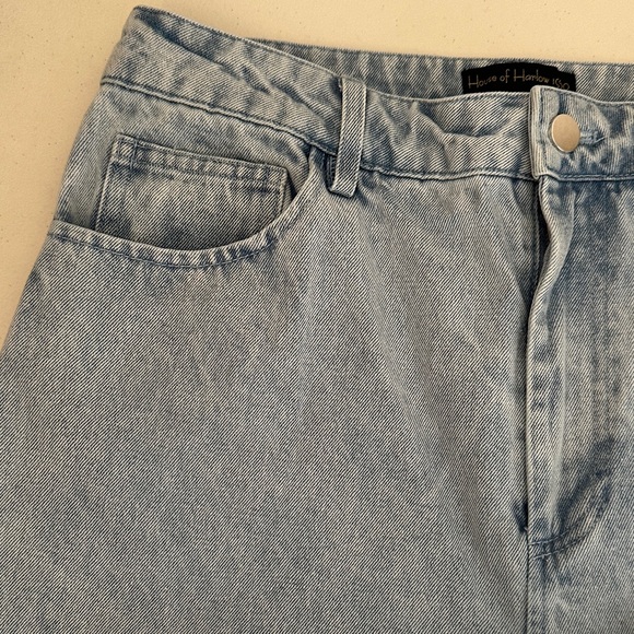 House of Harlow 1960 Light Blue Flare Jeans with Stud Accents - Picture 3 of 5